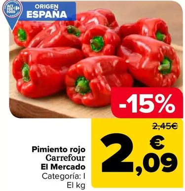 Carrefour El Mercado - Pimiento Rojo