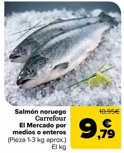 Carrefour El Mercado - Salmón Noruego Por Medios O Enteros