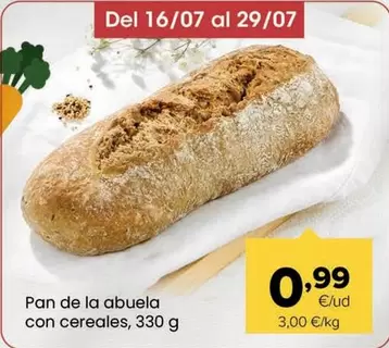 Pan De La Abuela Con Cereales,330g