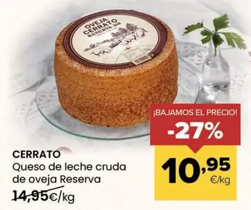 Cerrato - Queso De Leche Cruda De Oveja Reserva