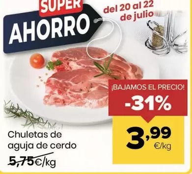 Chuletas De Aguja De Cerdo