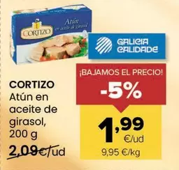 Cortizo - Atún en aceite de girasol