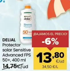 Delial - Protector Solar Sensitive Advanced Fps 50+
