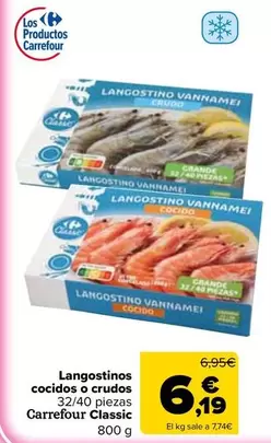 Carrefour Classic - Langostinos Cocidos O Crudos