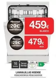 Hisense - Lavavajillas