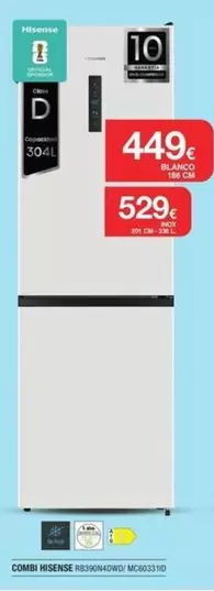 Hisense - Combi Rb562660nfd