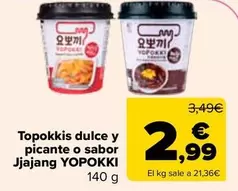 Yopokki - Topokkis Dulce Y Picante O Sabor Jjajang 