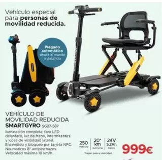 Smartgyro - Vehículo Especial Para Personas De Movilidad Reducida
