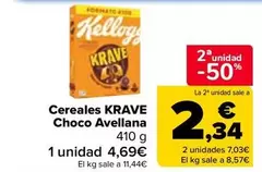 Kellogg's - Cereales Krave Choco Avellana
