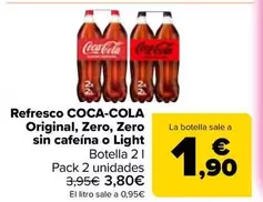 Coca-Cola - Refresco Original, Zero, Zero Sin Cafeina