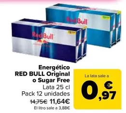 Red Bull - Energético Original O Sugar Free