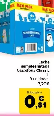 Carrefour Classic - Leche Semidesnatada