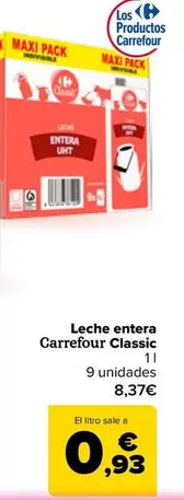 Carrefour Classic - Leche Entera