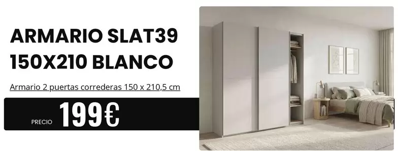 Blanco - Armario Slat39 150x210