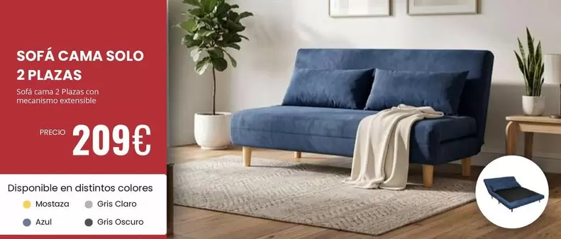 Solo - Sofa Cama 2 Plazas