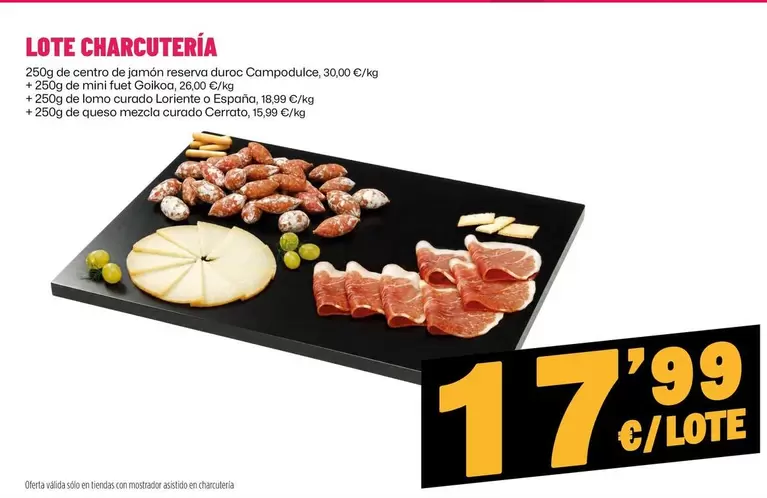 duroc - Lote Charcutería