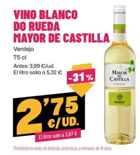 Mayor de Castilla - Vino Blanco Do Rueda