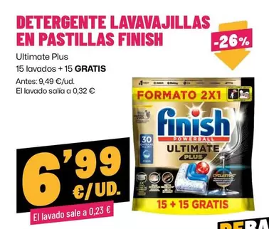 Finish - Detergente Lavavajillas En Pastillas
