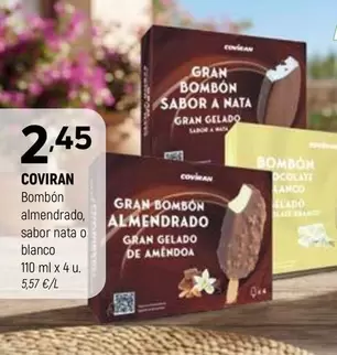 coviran - Bombon Almendrado, Sabor Nata O Blanco