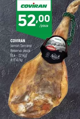 coviran - Jamon Serrano Reserva Pieza