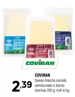 coviran - Queso Mezcla Curado, Semicurado O Tierno Lonchas