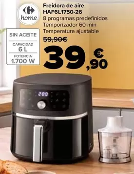 Carrefour Home - Freidora De Aire HAF6L1750-26