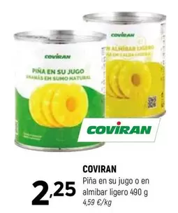 coviran - Pina En Su Jugo O En Almibar Ligero