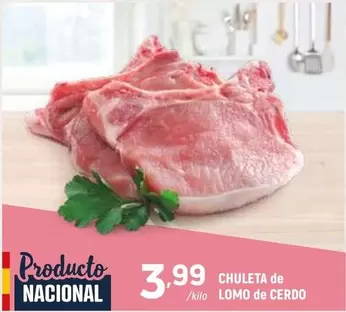 Chuleta De Lomo De Cerdo