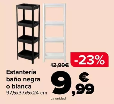 Estantería Baño Negra O Blanca