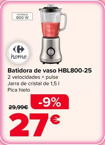 Carrefour Home - Batidora De Vaso Hbl800-25