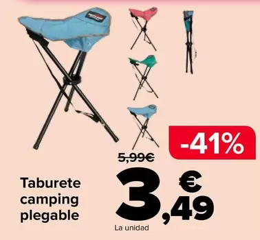 Taburete Camping Plegable