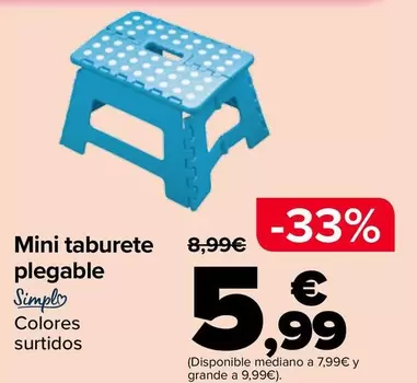 Simply - Mini Taburete Plegable
