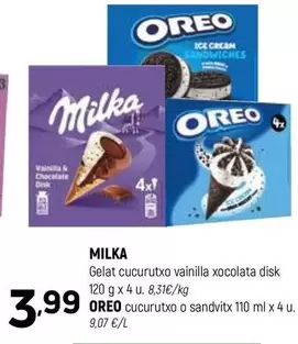 Milka - Gelat Cucuructo Vainilla Xocolata Disk