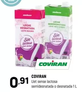 coviran - Llet Sense Lactosa Semidesnatada O Desnatada