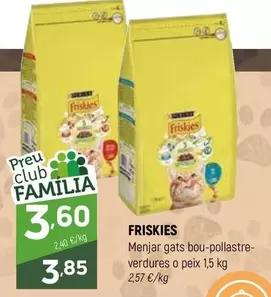 Friskies - Menjar Gats Bou-pollastre- Verdures O Peix