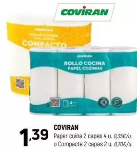 coviran - Paper Cuina 2 Capes 4 U. O Compacte 2 Capes 2 U.