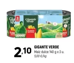 Gigante Verde - Maiz Dulce