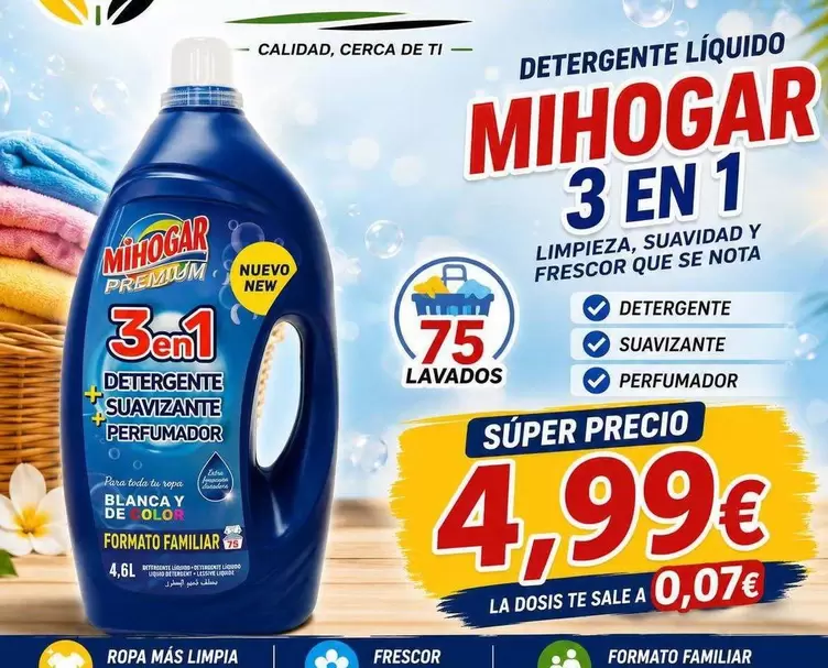 Mihogar - Detergente Líquido