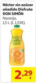 Nectar Tropical Disfruta S/Azucar Añadid Don Simon Pet 1,5 L