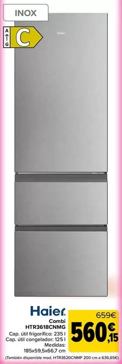 Haier - Combi HTR3618CNMG