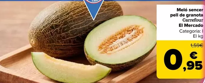 Carrefour El Mercado - Melón Entero Piel De Sapo