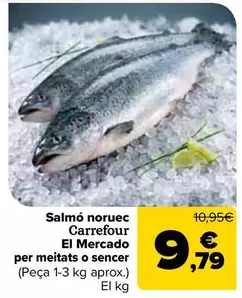 Carrefour El Mercado - Salmón Noruego Por Medios O Enteros