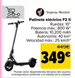 Segway Ninebot - Patinete Eléctrico F2 II