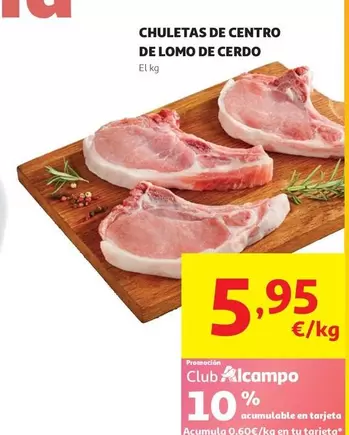 Chuletas Centro Cerdo#Centro Chuletas Fam X12