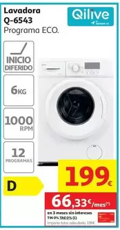 Qilive - Lavadora Q-6543