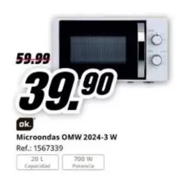 Ok. - Microondas Omw 2024-3 W