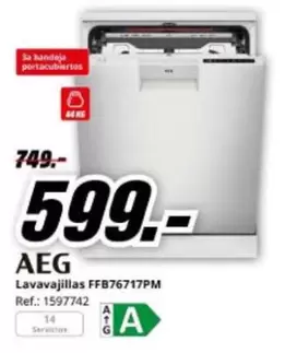 AEG - Lavavajillas Ffb76717pm
