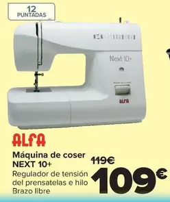 Alfa - Máquina De Coser Next 10+