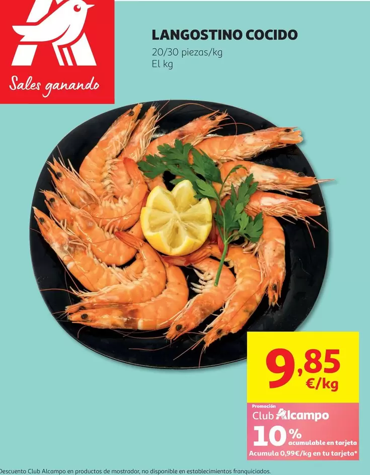 Langostino Cocido