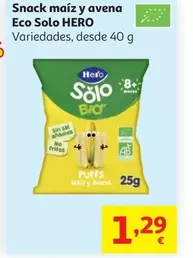 Hero - Snack Maiz Y Avena Eco Solo 